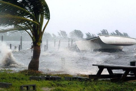Hurrikans Frances trifft die Küste des US-Bundesstaats Florida am 05. September 2004. Foto: Gerardo Mora/efe via epa/dpa