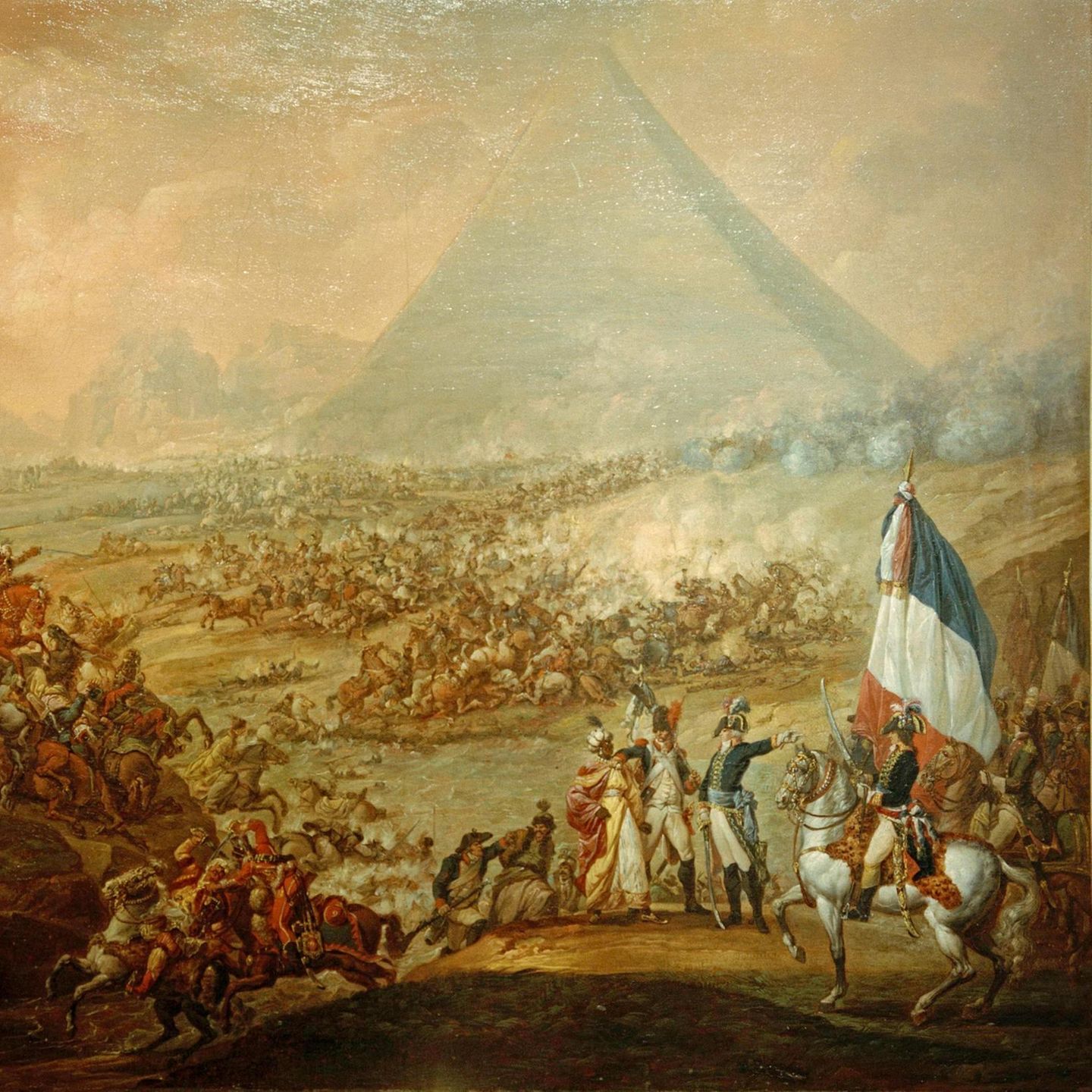 Am 21. Juli 1798 besiegen die Franzosen ein Heer der in Ägypten herrschenden Mamelucken und ziehen in die Hauptstadt Kairo ein. Sie verstehen sich als Befreier, doch die Ägypter werden die Europäer als Besatzer bekämpfen