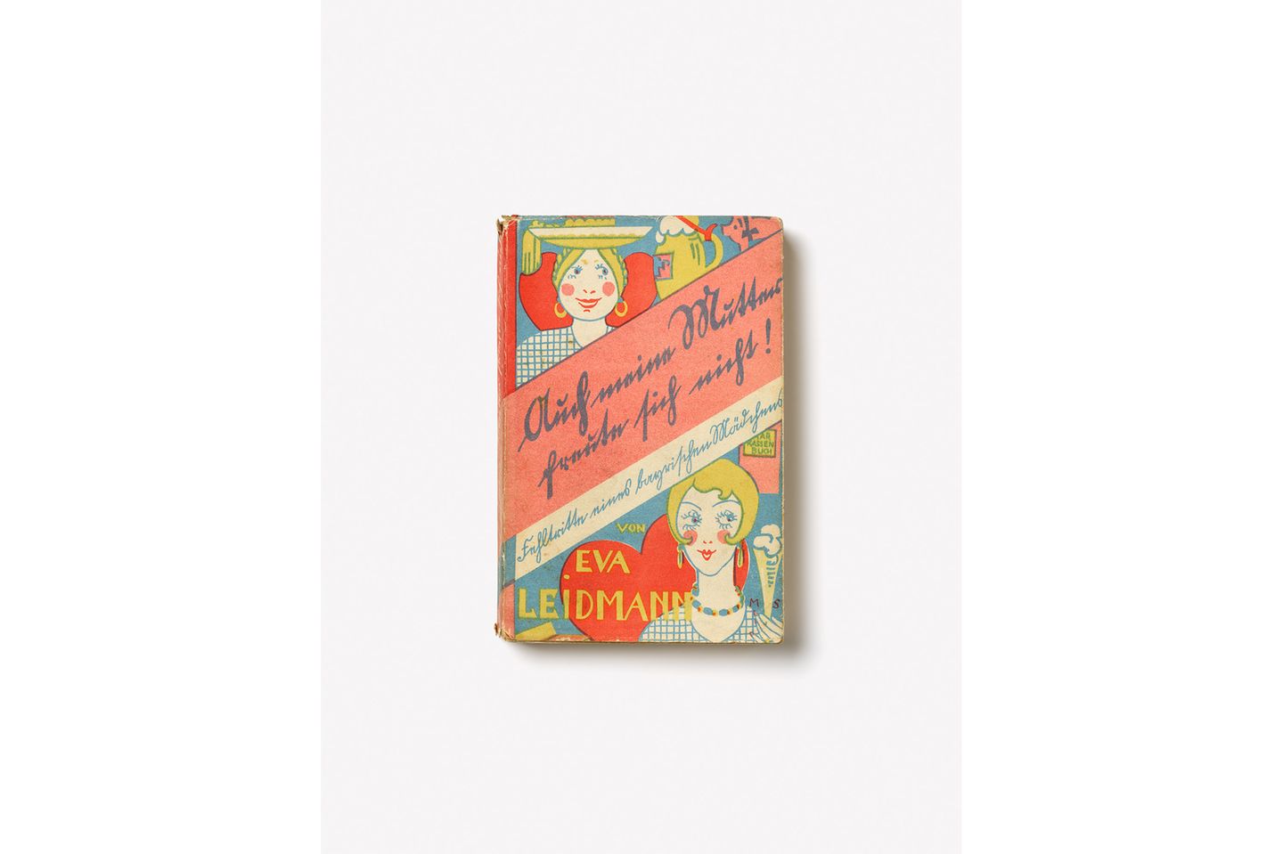 90 Jahre Bücherverbrennung: Eva Leidmann, Auch meine Mutter freute sich nicht! Die Fehltritte eines bayrischen Mädchens, 1932  Zinnen Verlag, Basel/Leipzig/Wien, Einbandgestaltung Martha von Wagner-Schidrowitz    Eva Leidmann wurde 1888 im oberbayerischen Burghausen in eine Bauers- und Wirtsfamilie hineingeboren; später arbeitete sie selbst zeitweilig als Kellnerin. 1917 ließ sich sich von ihrem Mann scheiden. Ihre Lebenserfahrungen verarbeitete sie in ihren Romanen "Auch meine Mutter freute sich nicht!" und "Wie man sich bettet". Leidmanns Schilderungen über uneheliche Kinder, entwurzelte Bauernmädchen, Kellnerinnen, Schauspielerinnen, Prostitution und eigenständigen Frauen widersprachen dem Frauenbild der Nationalsozialisten.