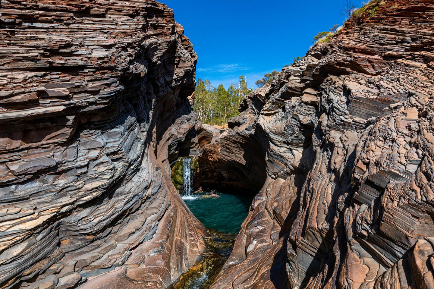 Baden im Spa Pool: Karijini National Park Spa Pool im Karijini National Park
