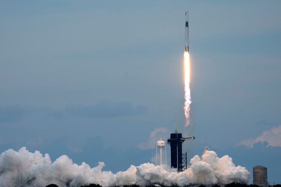 Die SpaceX Falcon 9-Rakete startete am 21. Mai in Cape Canaveral. Foto: John Raoux/AP