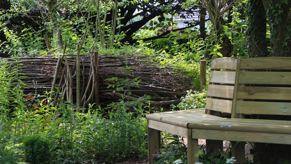 Benjeshecke im Naturgarten
