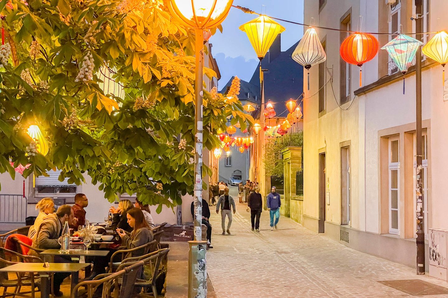Rue du St Esprit in the Upper Town Luxembourg