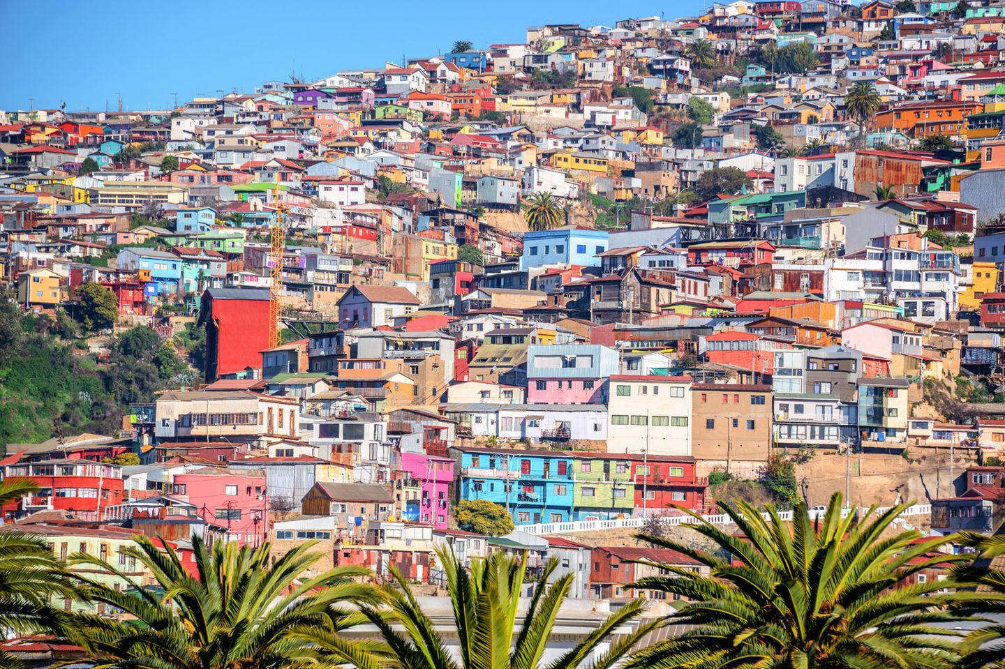 Valparaiso, Chile Bunte Häuser von Valparaiso