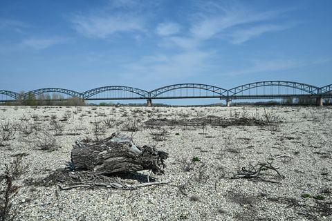Ausgetrockneter Fluss Po