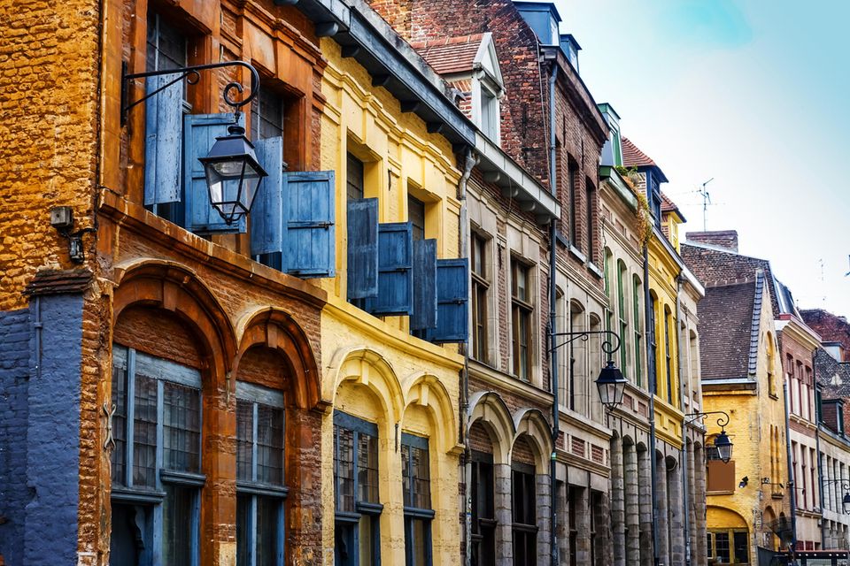 Alte Häuser in der Altstadt von Lille