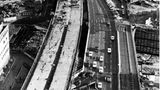 Großbaustelle in der Innenstadt von Hannover am 06.11.1969