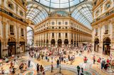 Milan, Italy - July 16, 2018: Galleria Vittorio Emanuele in Milan.