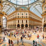 Milan, Italy - July 16, 2018: Galleria Vittorio Emanuele in Milan.