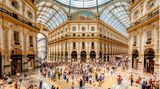 Milan, Italy - July 16, 2018: Galleria Vittorio Emanuele in Milan.