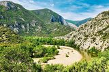 Nestos-Schlucht und -Strand
