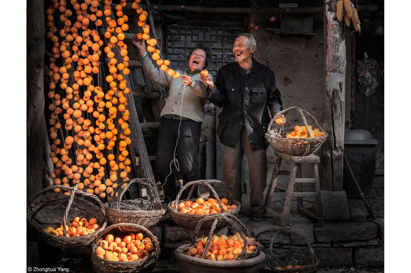 "Hanging Up Persimmons"