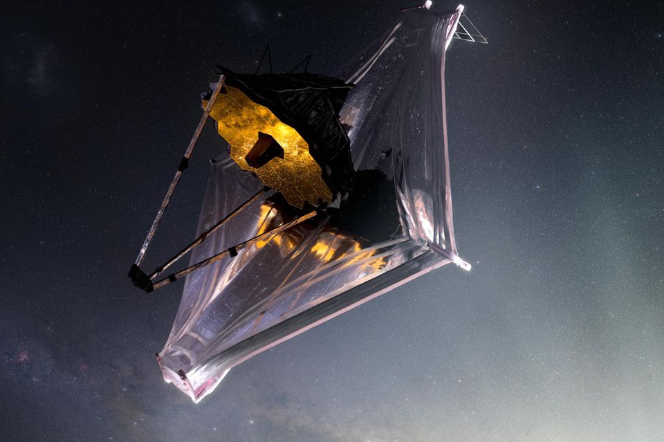 Illustration des Weltraumteleskops James Webb