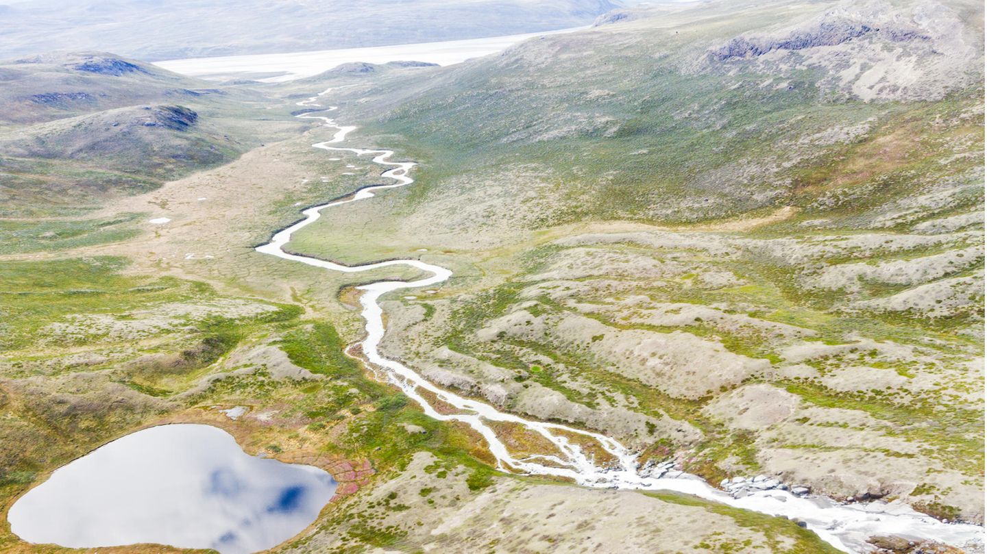 Eine Tundralandschaft: Vor über 400.000 waren große Teile der grönländischen Insel eisfrei
