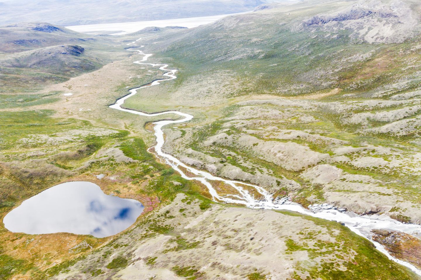 Eine Tundralandschaft: Vor über 400.000 waren große Teile der grönländischen Insel eisfrei