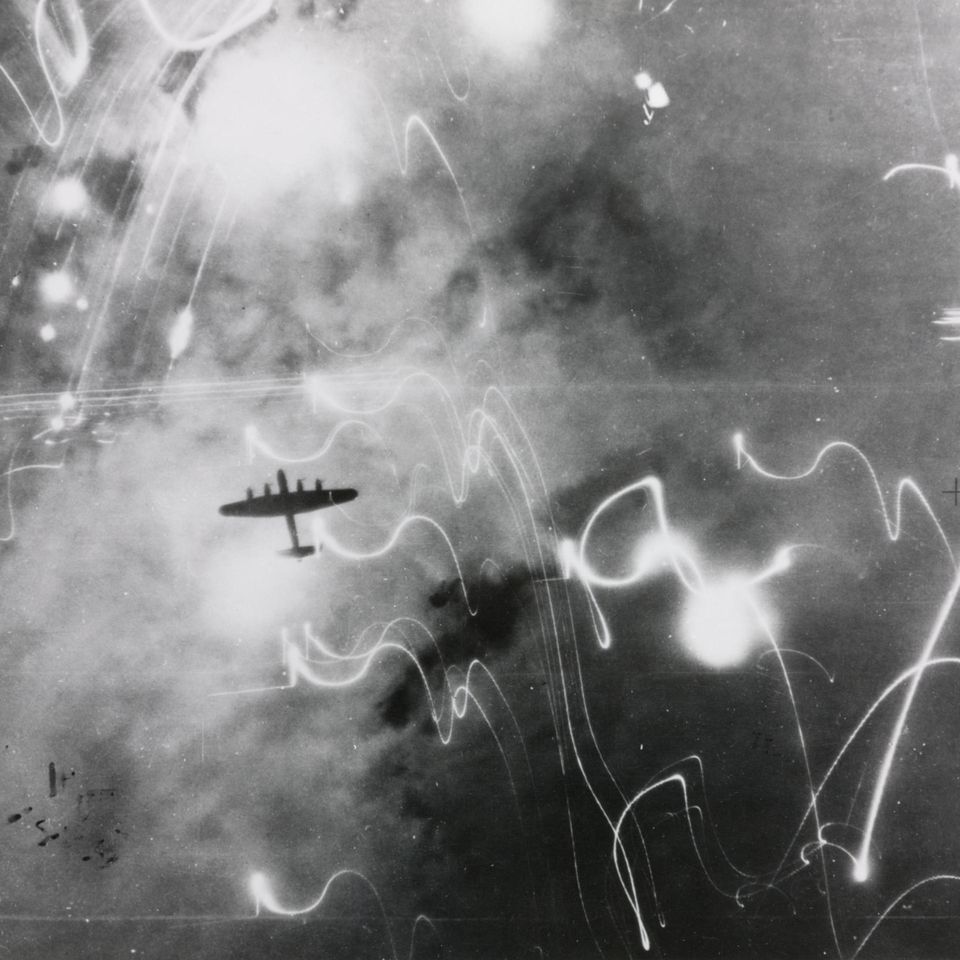 Bomben auf Hamburg Luftaufnahme Zweiter Weltkrieg