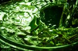 Grüner Tee in einem Glas