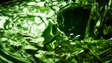 Grüner Tee in einem Glas
