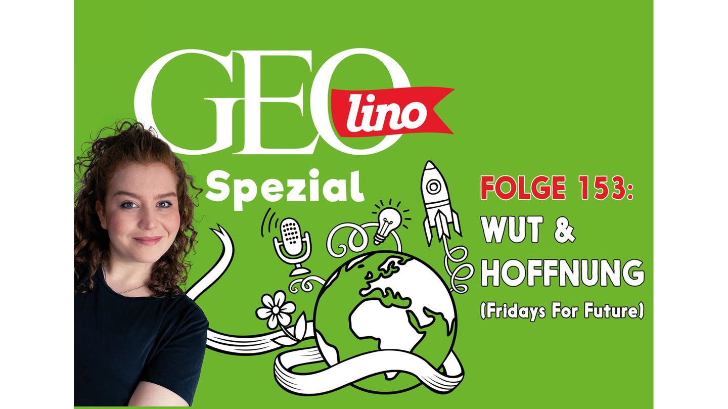 Host Ivy Haase mit dem Logo von GEOlino Spezial und dem Folgentitel: Wut und Hoffnung - Fridays for Future