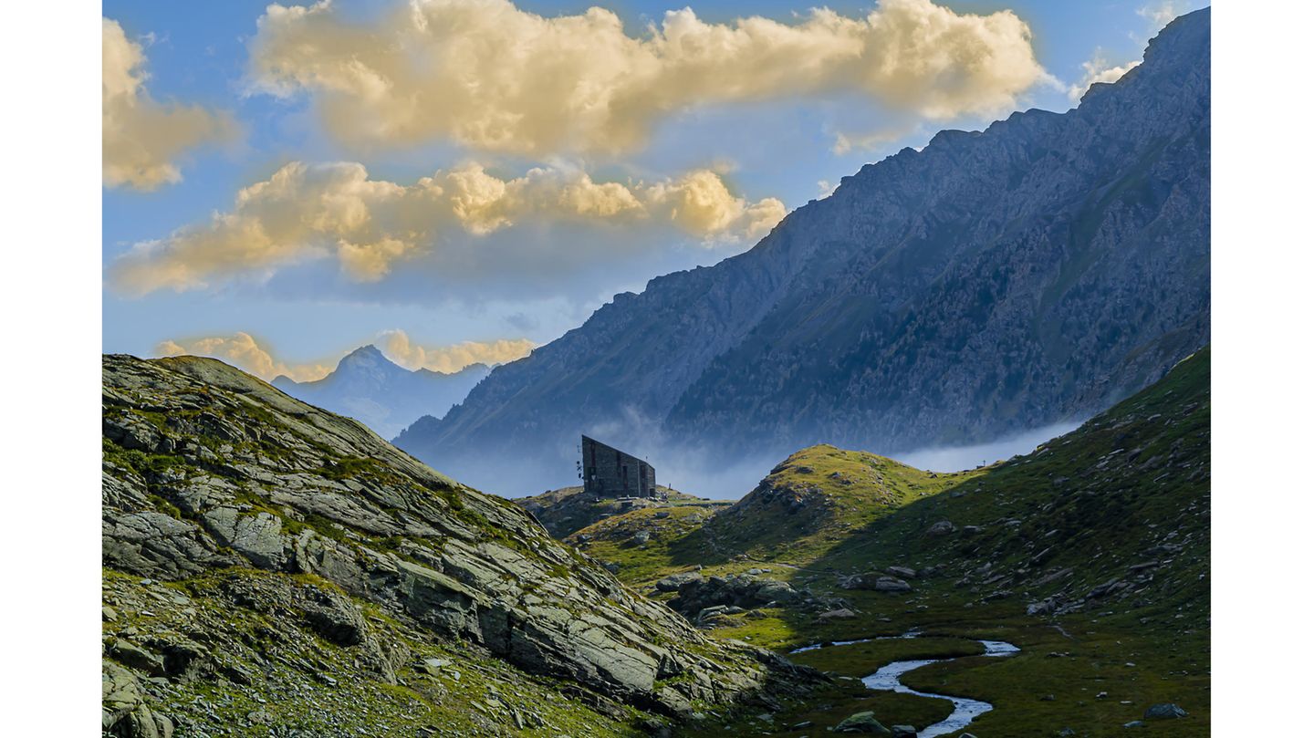 Bergige Landschaft am Monviso