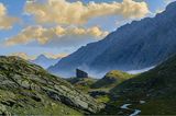 Bergige Landschaft am Monviso