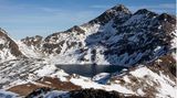 Schnee in den Pyrenäen, Andorra