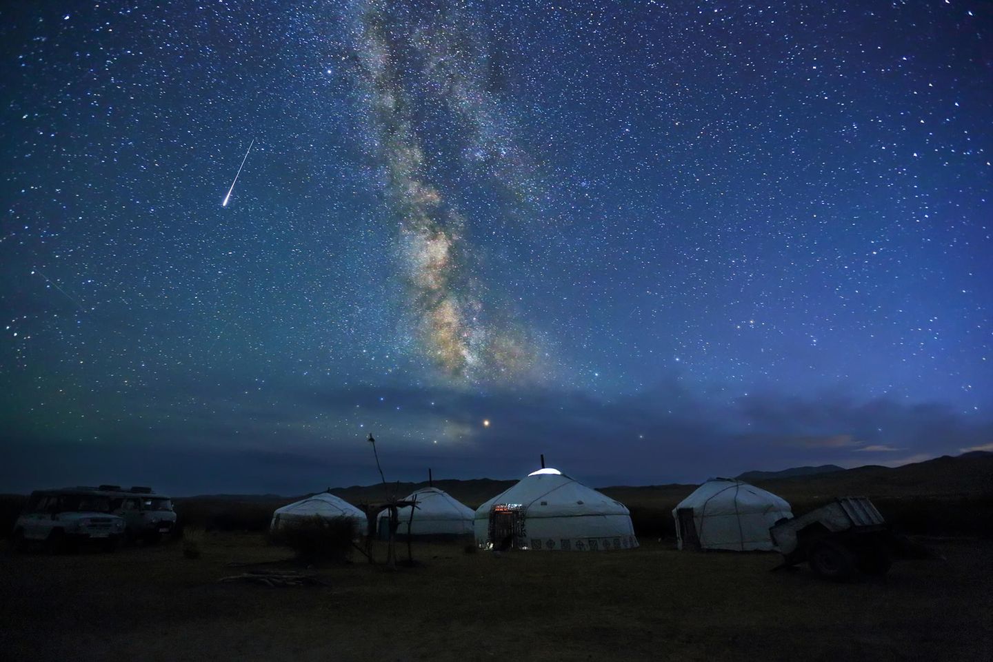 Sternenklare Nacht in der Mongolei