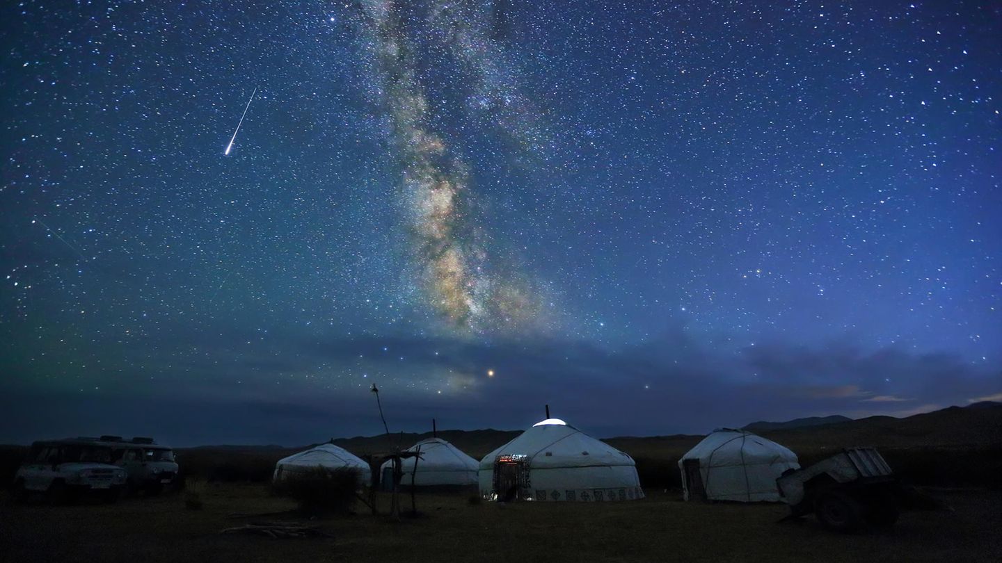Sternenklare Nacht in der Mongolei