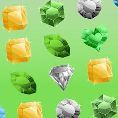 Online-Spiel: Juwelentausch: Bringen Sie die Diamanten in eine Reihe!