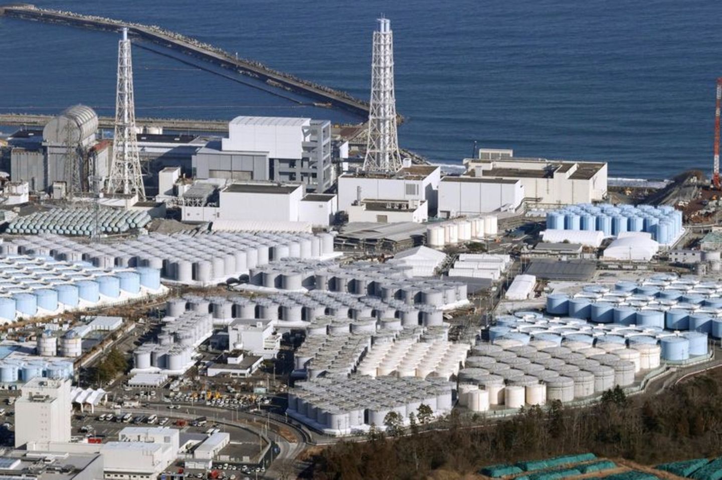 Ein Teil des Kernkraftwerks Fukushima Daiichi. Foto: Uncredited/Kyodo News/AP/dpa