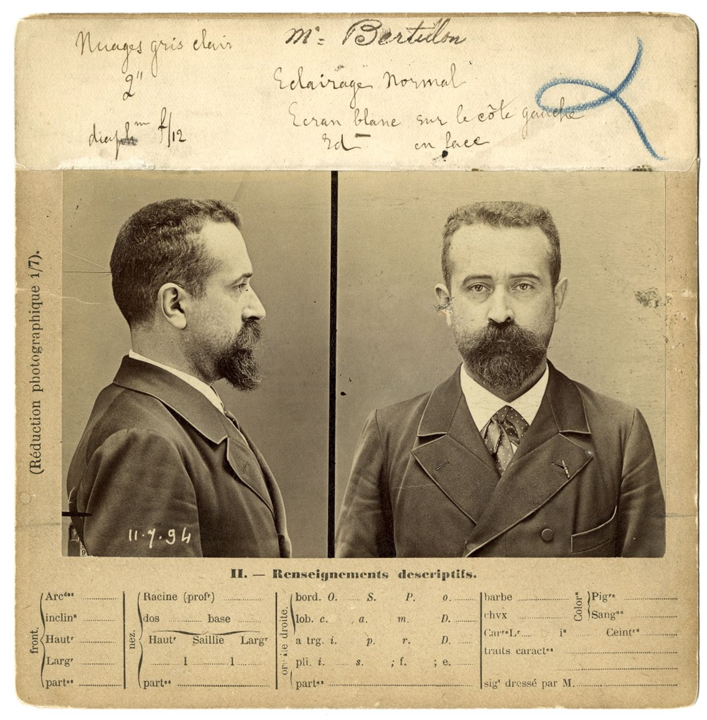 Alphonse Bertillon: Der Erfinder Erfinder des Mugshot Alphonse Bertillon