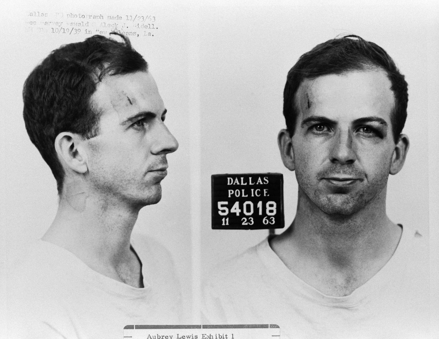Mugshot von Lee Harvey Oswald