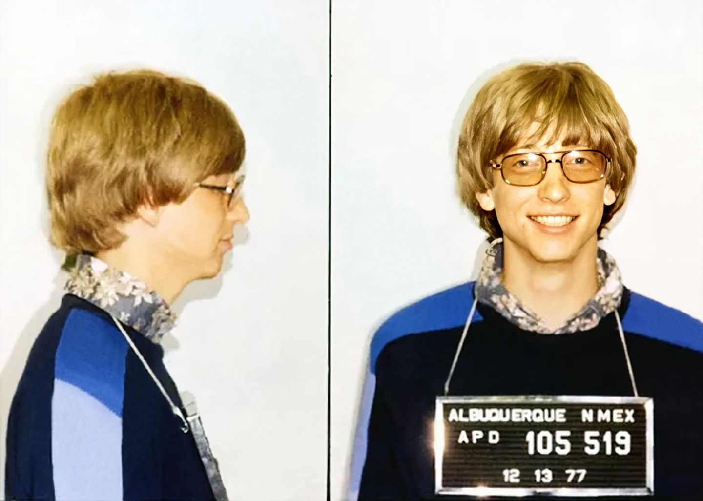 Mugshot von Bill Gates