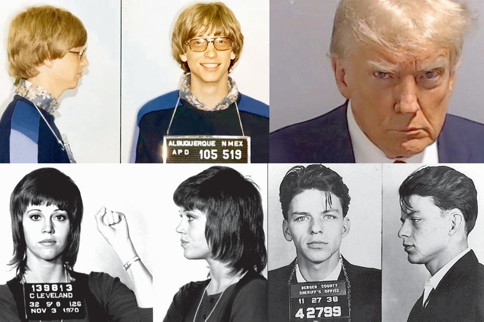 Historische Mug shots: Von Trump bis Bill Gates: Legendäre Polizeifotos der Weltgeschichte