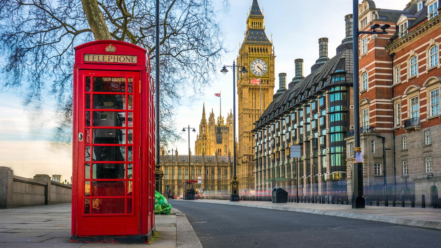 Rote Telefonzelle in London