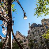Casa Batllo by Antoni Gaudi architect in Paseo de Gracia avenue, Barcelona