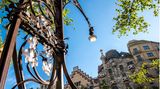 Casa Batllo by Antoni Gaudi architect in Paseo de Gracia avenue, Barcelona