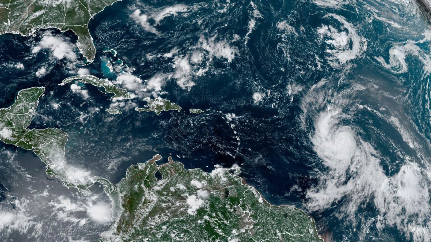 Satellitenbild des Hurrikan "Lee"