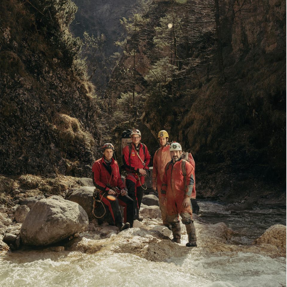 Gruppenbild an der Riesending Höhle