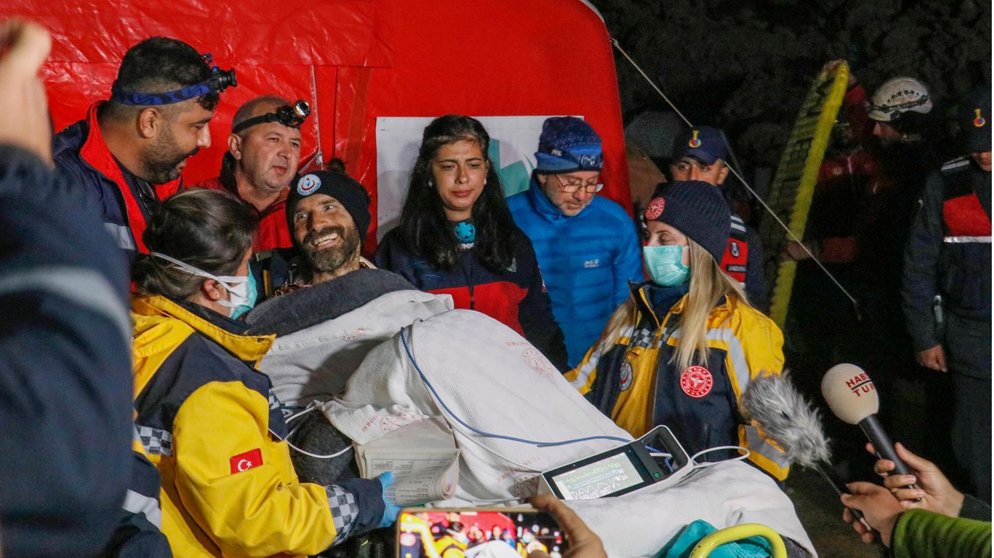 Mark Dickey nach der Höhlenrettung