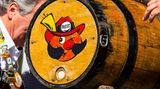 Bierfass auf dem Oktoberfest in Waterloo
