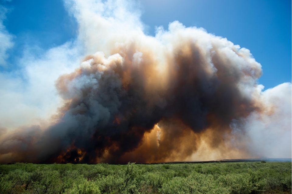 In vielen Teilen der Welt steigt die Waldbrandgefahr. Neuartige Früherkennungs-Sensoren können die Gase und Partikel, die bei den Feuern (hier in Argentinien) entstehen, detektieren und Feuerwehren informieren  1.4982