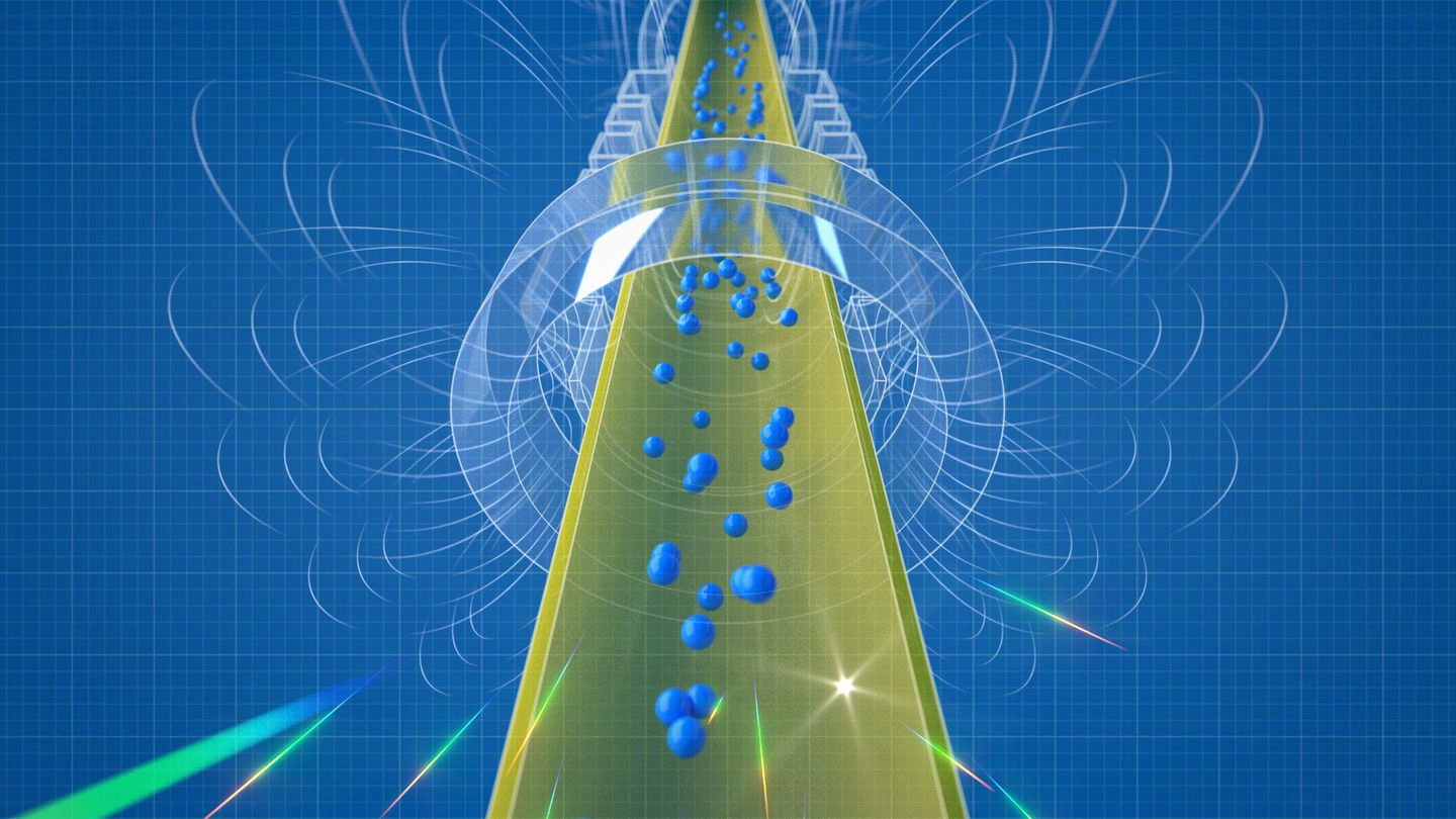 Illustration des ALPHA-g-Experiments