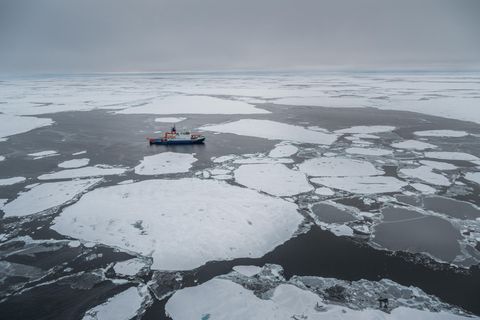 Meereisphysiker Dr. Thomas Krumpen erklärt die beobachtete Anomalie so: "Wo in den letzten Jahrzehnten die Schollen vorwiegend von den sibirischen Schelfen in das Eurasische Becken drifteten, kam das Eis dieses und auch letztes Jahr aus dem kanadischen Becken, ohne Kontakt zum flachen Schelf. Das ist ein ungewöhnlicher Verlauf der Transpolardrift." Grund dafür sind vermutlich die ungewöhnlich stabilen Tiefdruckgebiete, die den Sommer über das Eis auf dem sibirischen Schelf zusammenhielten, verknüpft mit einer Zufuhr kalter Polarluft