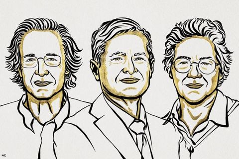 Gewonnen haben den Nobelpreis für Physik 2023 Pierre Agostini, Ferenc Krausz und Anne L'Huillier
