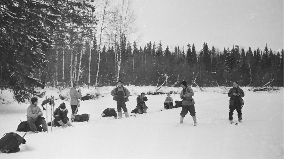 Skitourengänger vom Djatlow-Pass