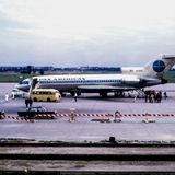 Ein Jet der Pan Am auf dem Rollfeld von Tempelhof