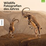 Die 100 besten Bilder des Wettbewerbs finden sich in dem soeben erschienen Band Wildlife Fotografien des Jahres. Portfolio 33. Auch das Coverbild wurde ausgezeichnet: in der Kategorie "Tiere in ihrem Lebensraum". Der Naturfotograf Amit Eshel hat in der Zin Wüste Israels den Zusammenstoß zweier nubischer Steinböcke beobachtet  Wildlife Fotografien des Jahres - Portfolio 33  Knesebeck-Verlag, 38,00 €