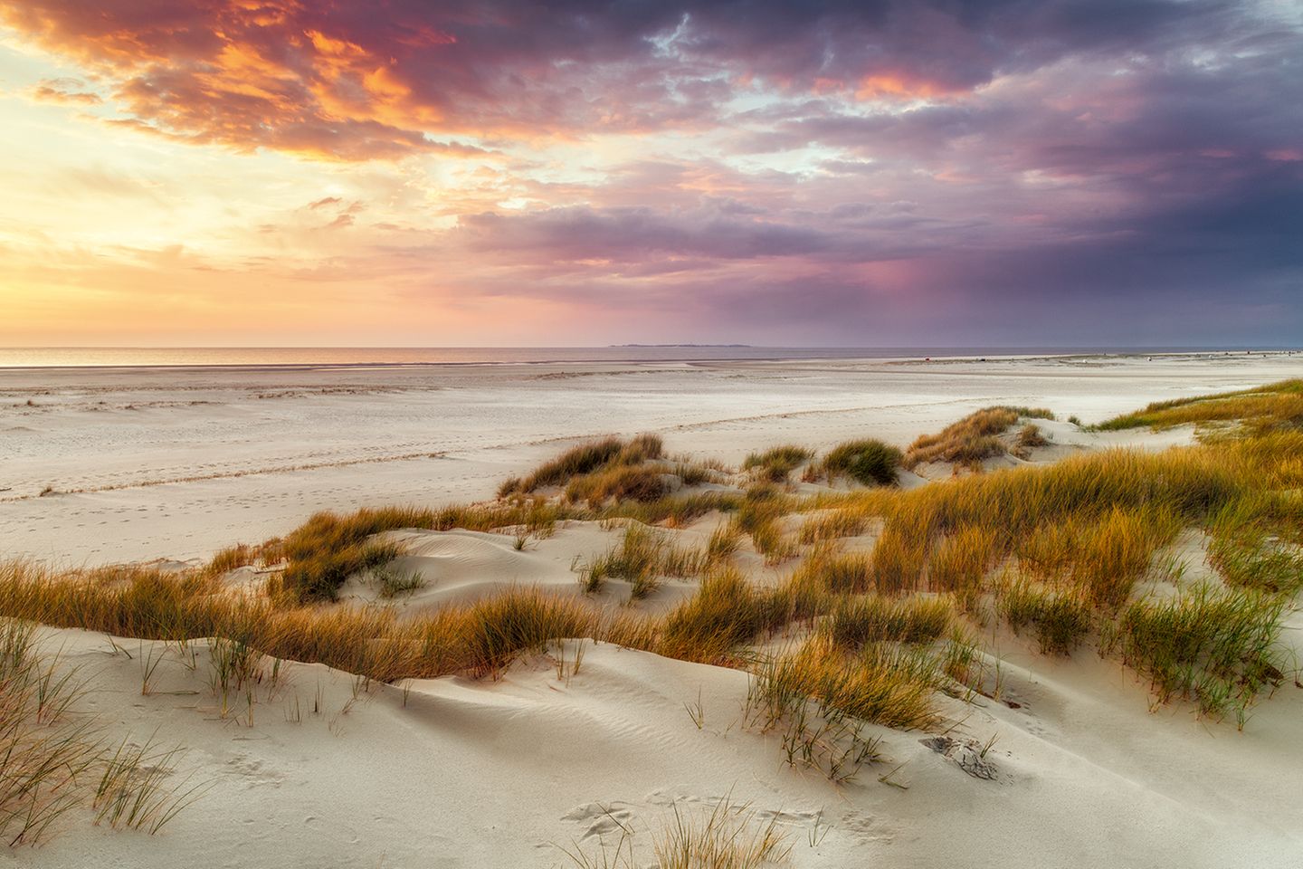 Amrum, Schleswig-Holstein Es mag abwegig wirken, im Winter ans Meer zu fahren. Umso reicher werden jene belohnt, die es dennoch wagen. Und zwar nicht nur, wie hier in Nordfriesland, mit einer unerwartet bunten Farbpalette. Sondern auch mit etwas, das sonst unerreichbar bleibt: mit der Abwesenheit anderer Menschen