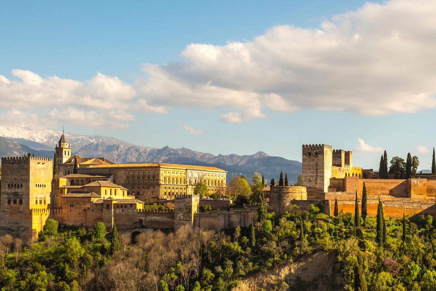Spanien, Andalusien, Granada, Blick auf die Alhambra